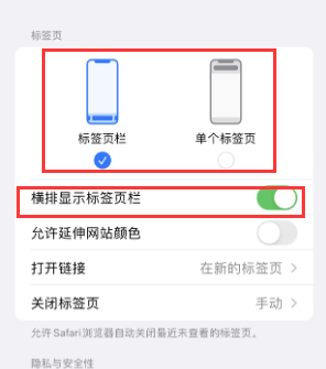 沙溪镇iPhone授权维修分享Safari浏览器如何切换标签栏位置 